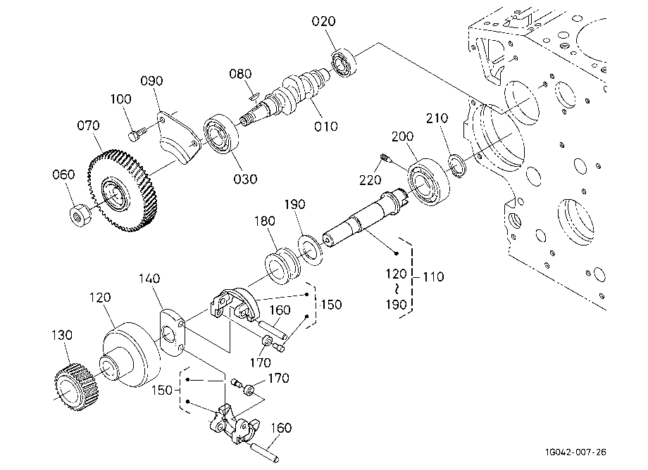 Fuel Camshaft And Governor Shaft