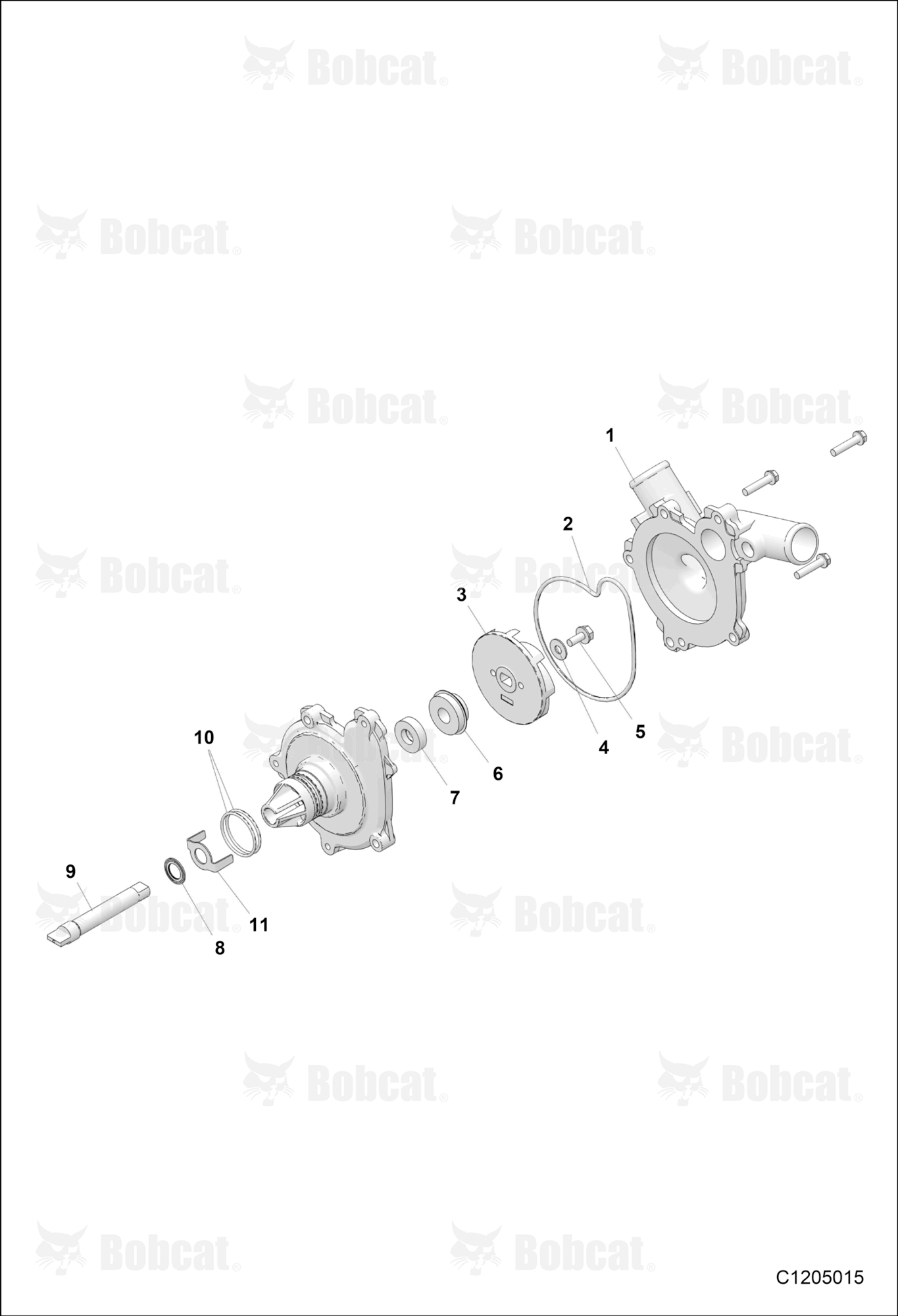 ENGINE, Waterpump Assembly