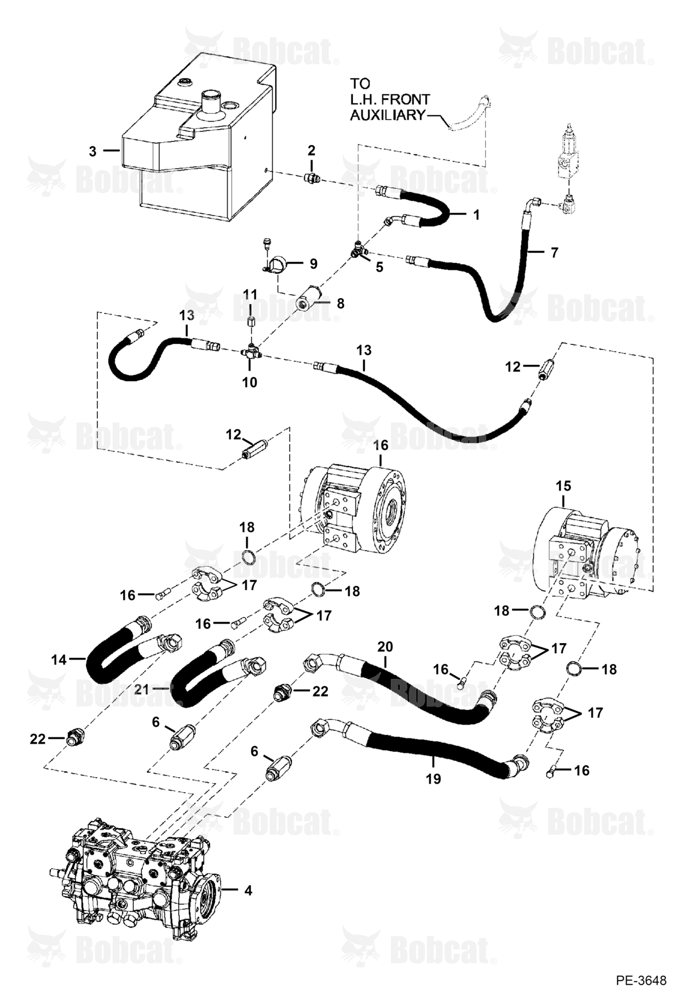 Hydrostatic Circuitry (W/Motors) (SJC)
