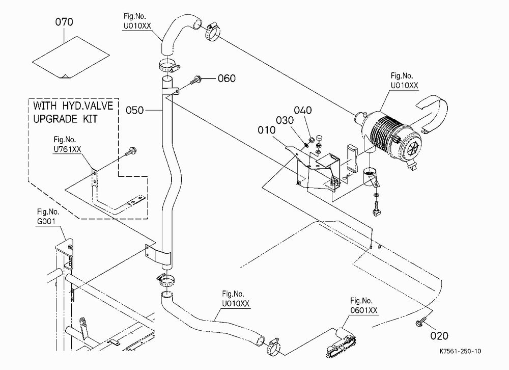 HIGH MOUNT AIR CLEANER KIT (CAB CONVERSION) [V4273