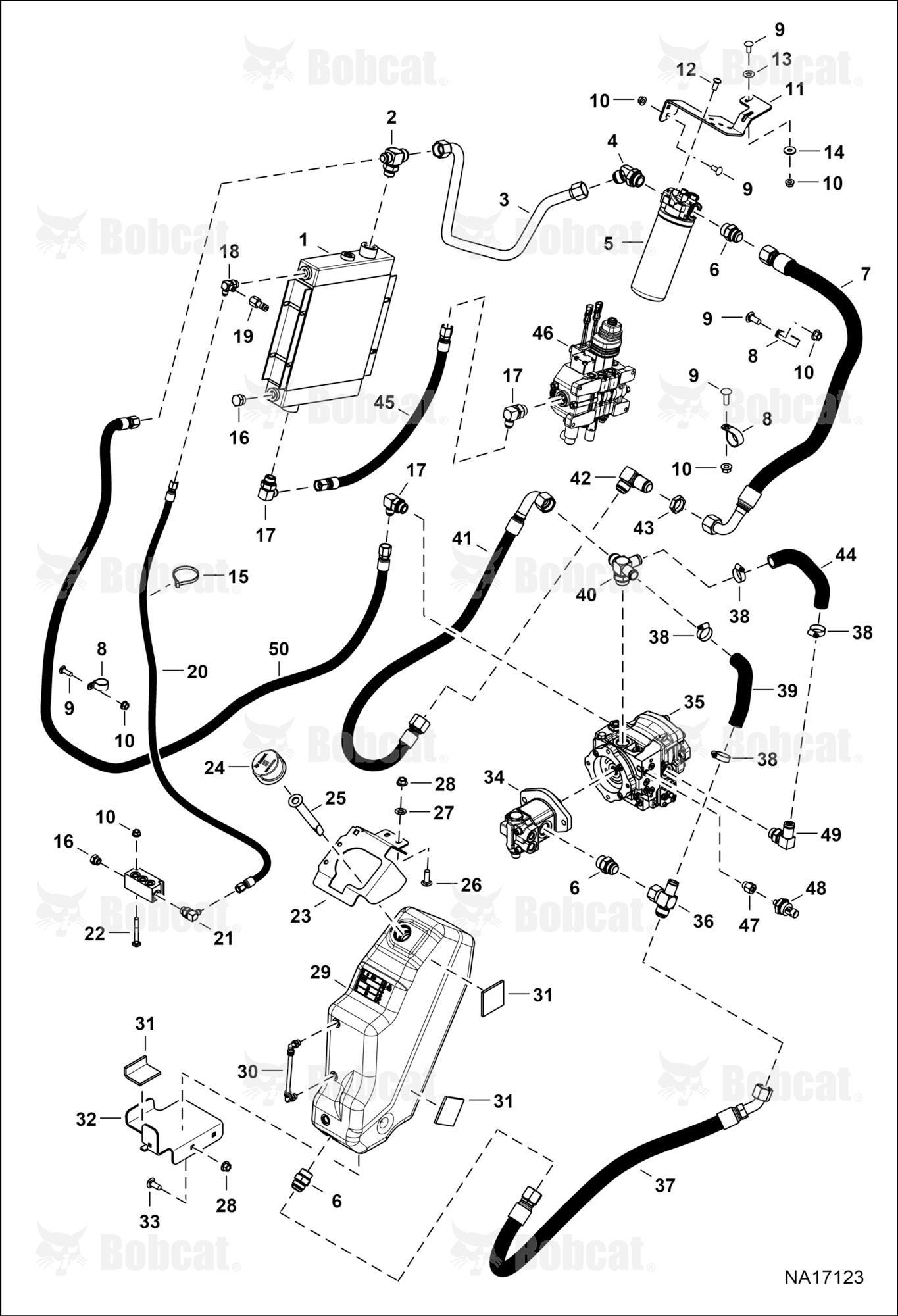 Hydraulic Circuitry (Tank & Cooler)