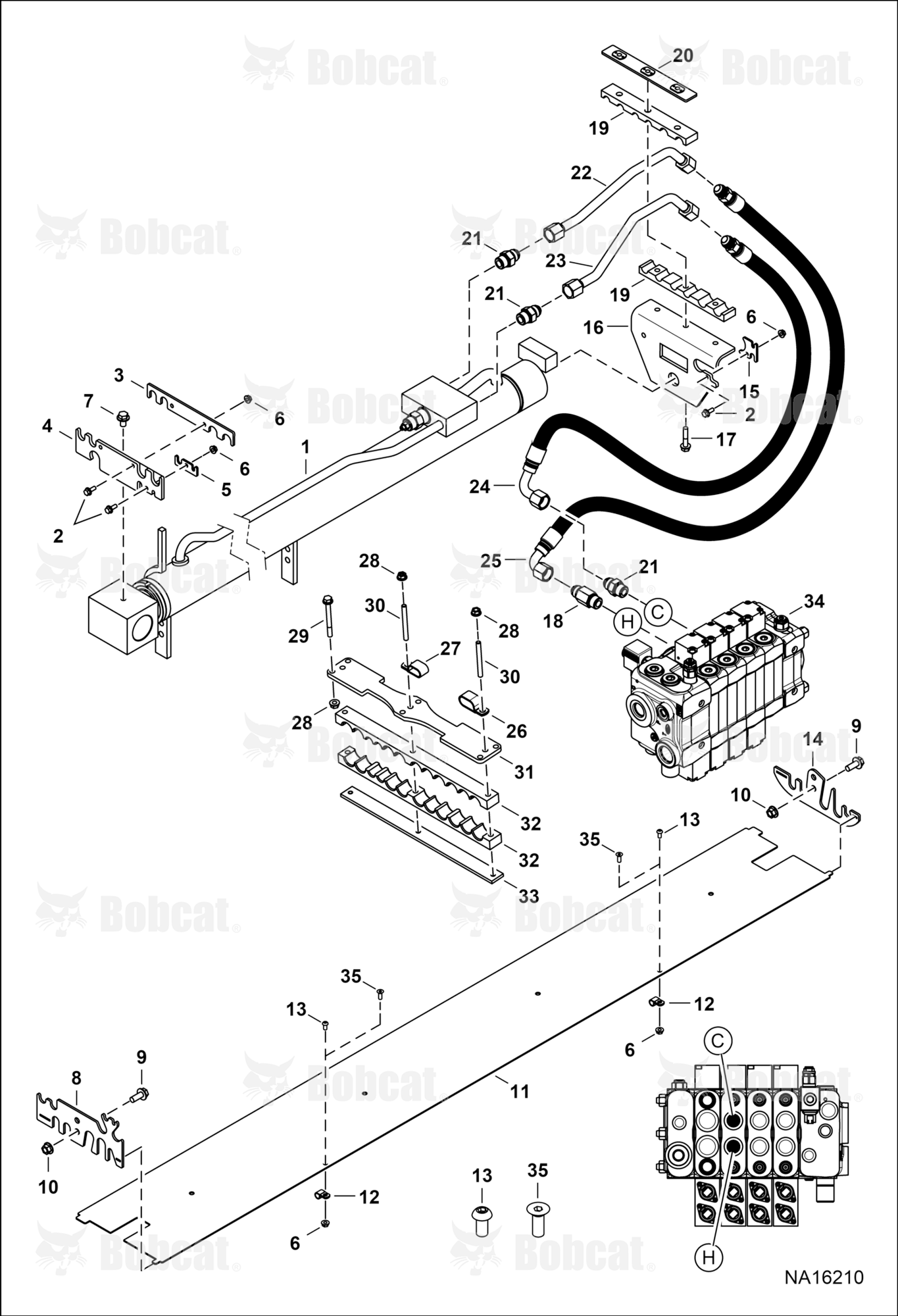 Hydraulic Circuitry (Extension)  B3ZS17001 & Above, B3ZT17001 & Above