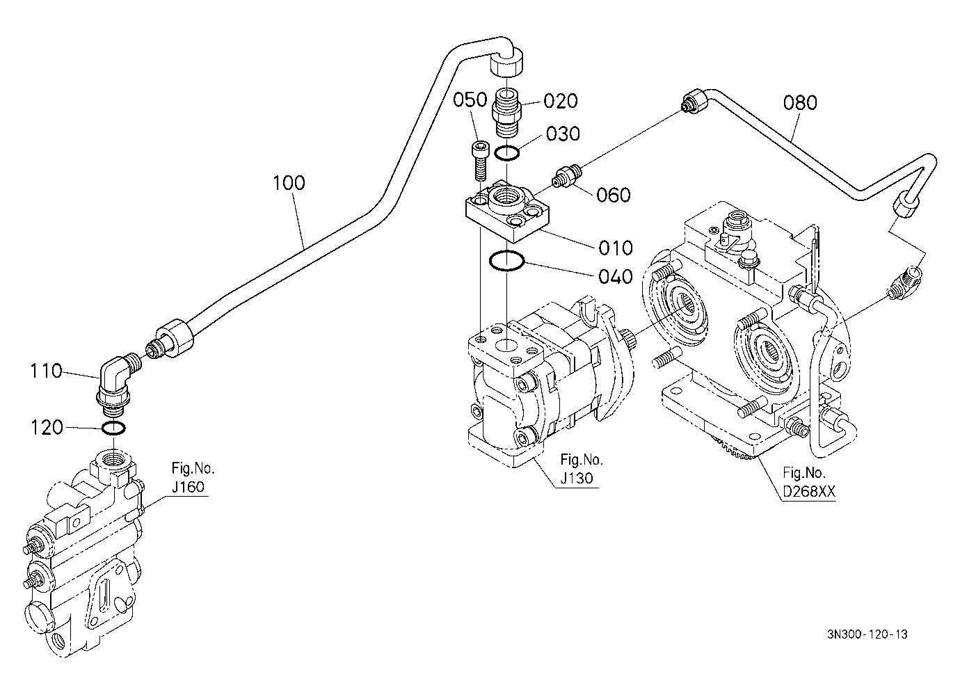 Hydraulic Oil Line [Previous Cab Type]