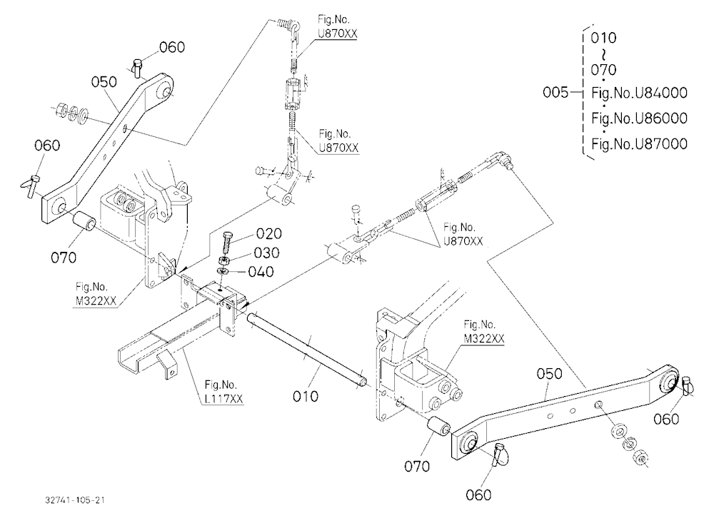 3-P Link Kit (Lower Link) (W/G No.B3941) [Option]