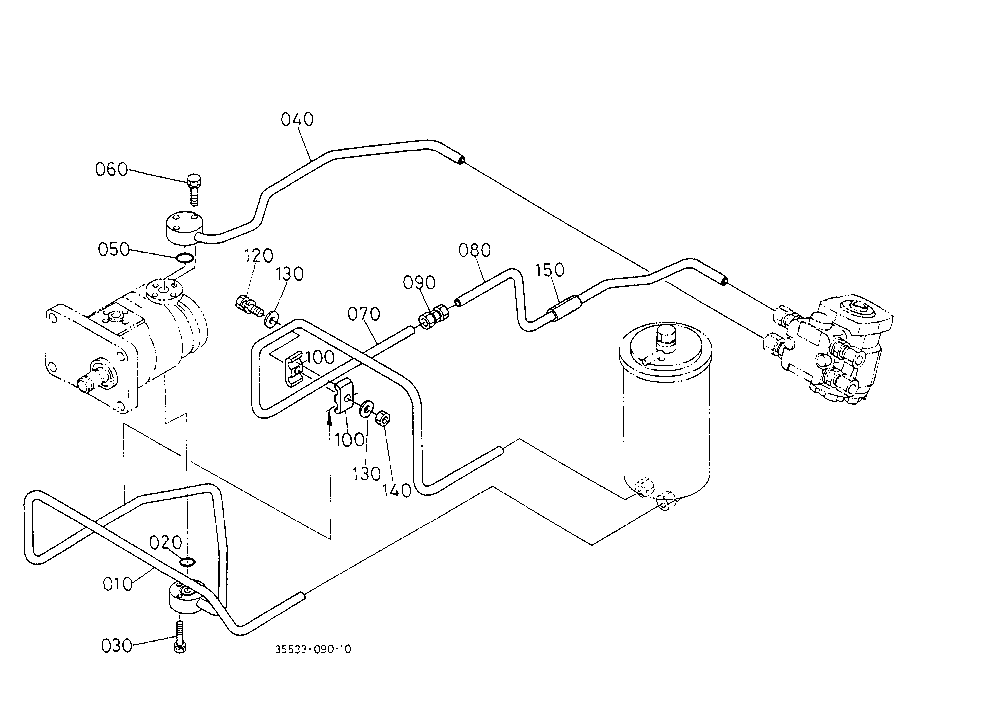 Hydraulic Oil Line (Power Steering) 2 [Su Type]