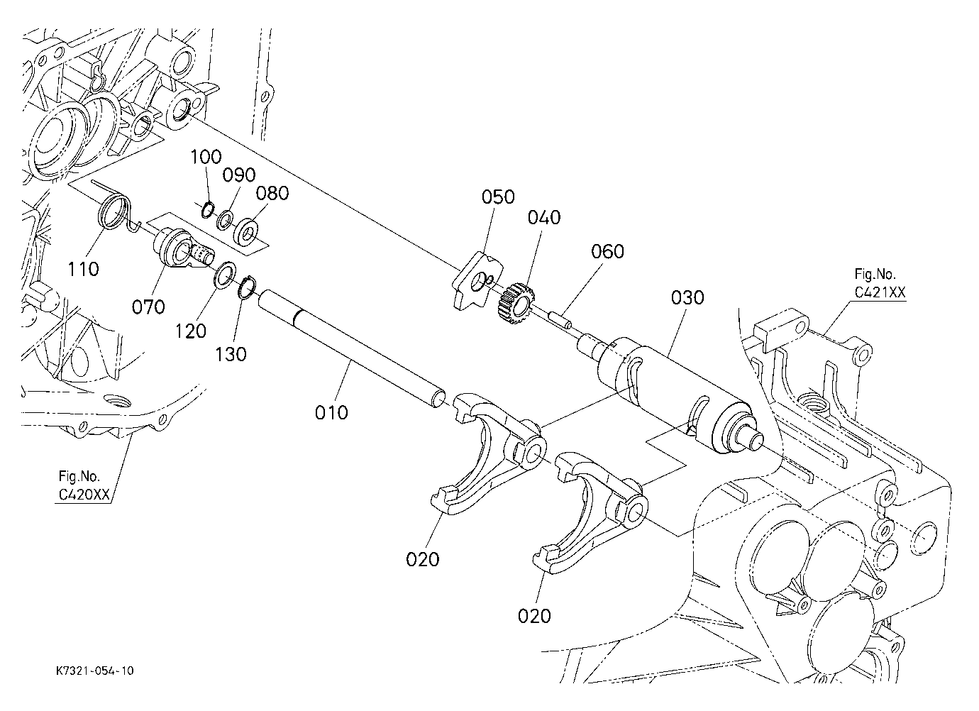 Main Gear Shift Fork