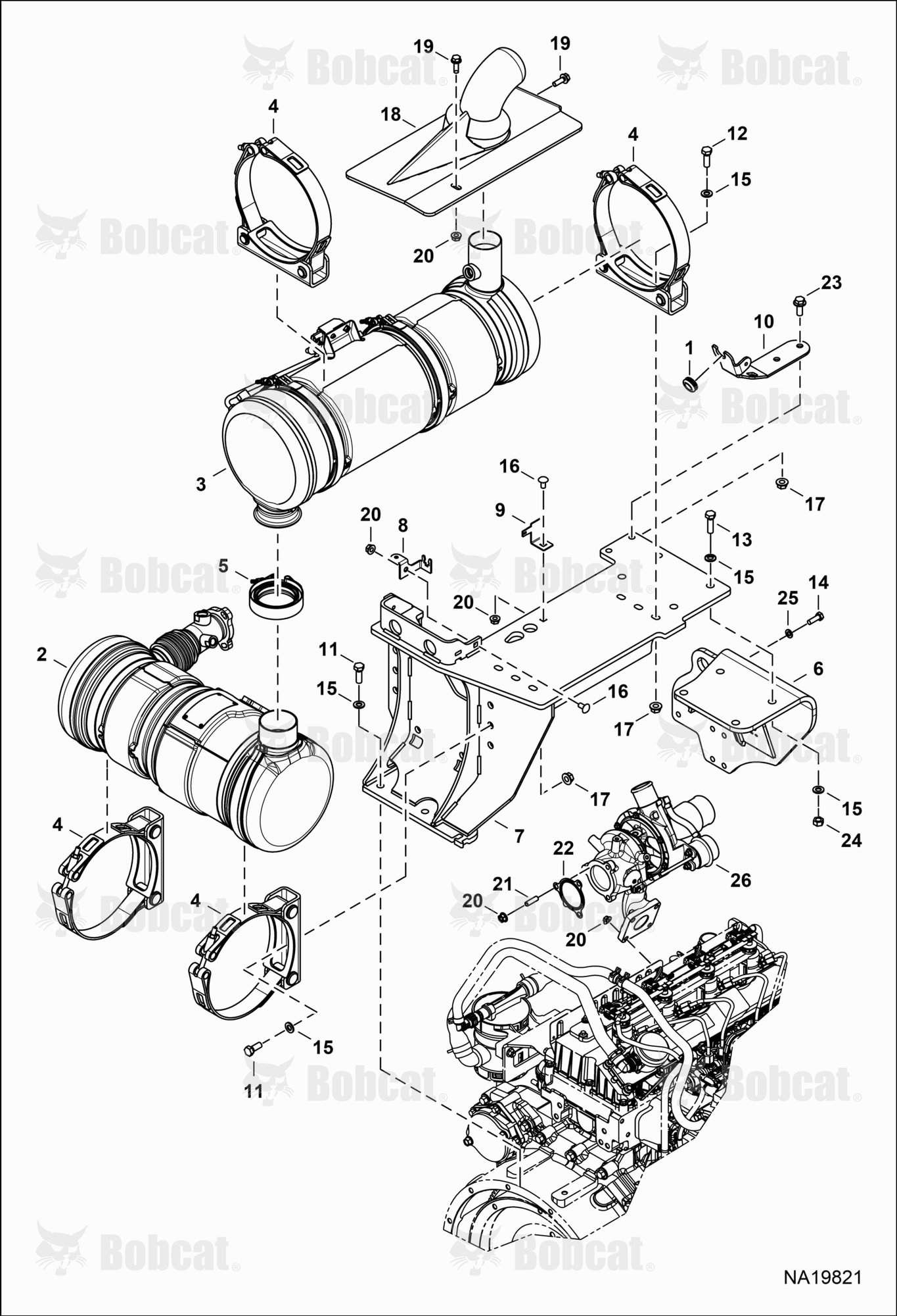 Engine & Attaching Parts (Exhaust System)