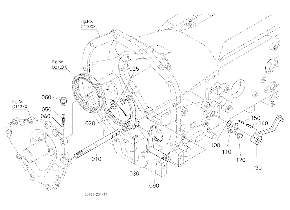 Shuttle Gear Shift Fork