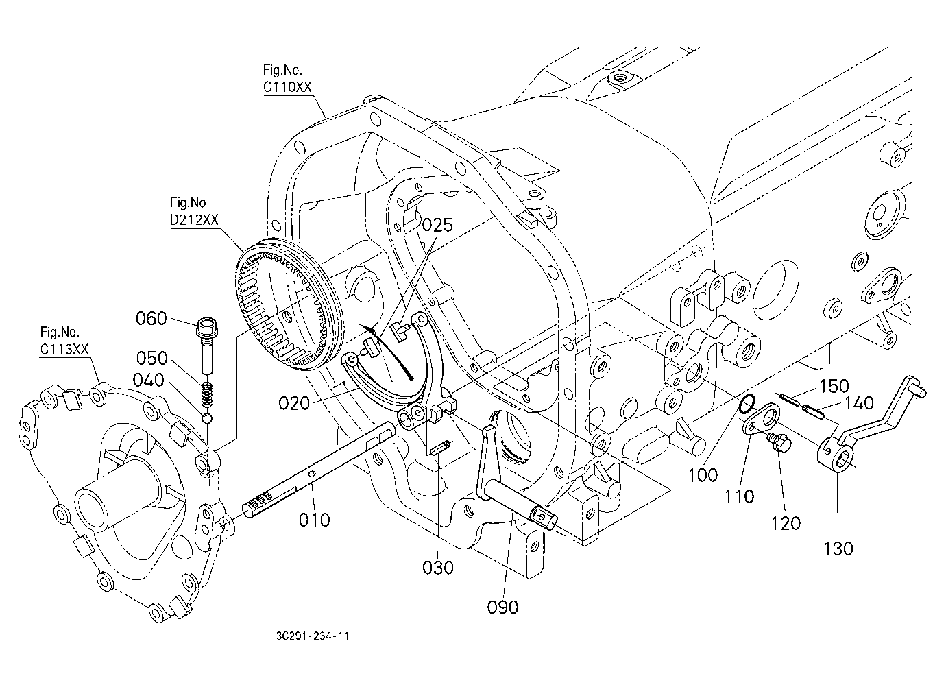 Shuttle Gear Shift Fork