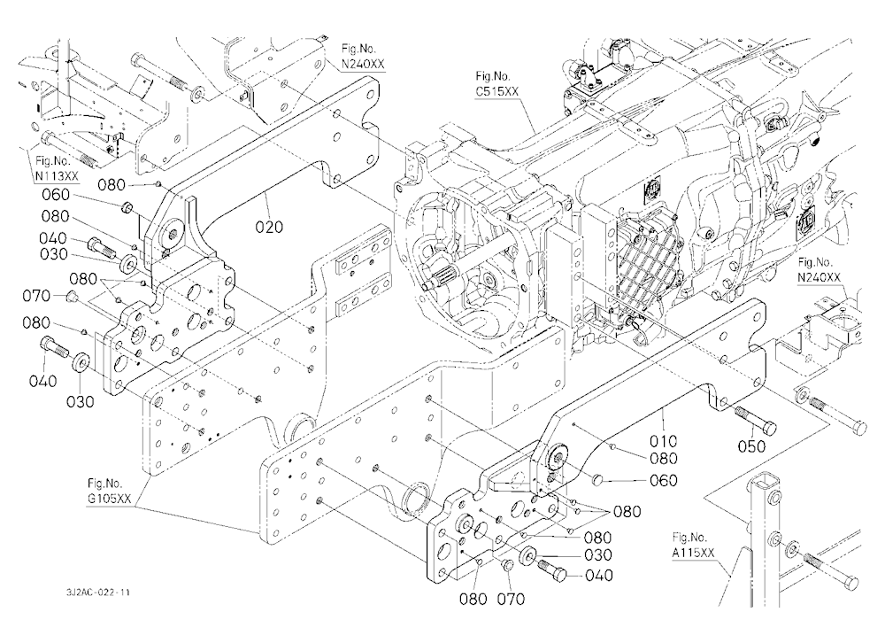 Front Loader Frame [With Loader Equipment]