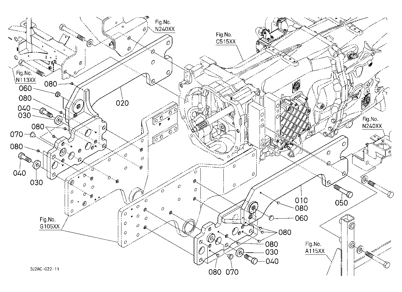 Front Loader Frame [With Loader Equipment]