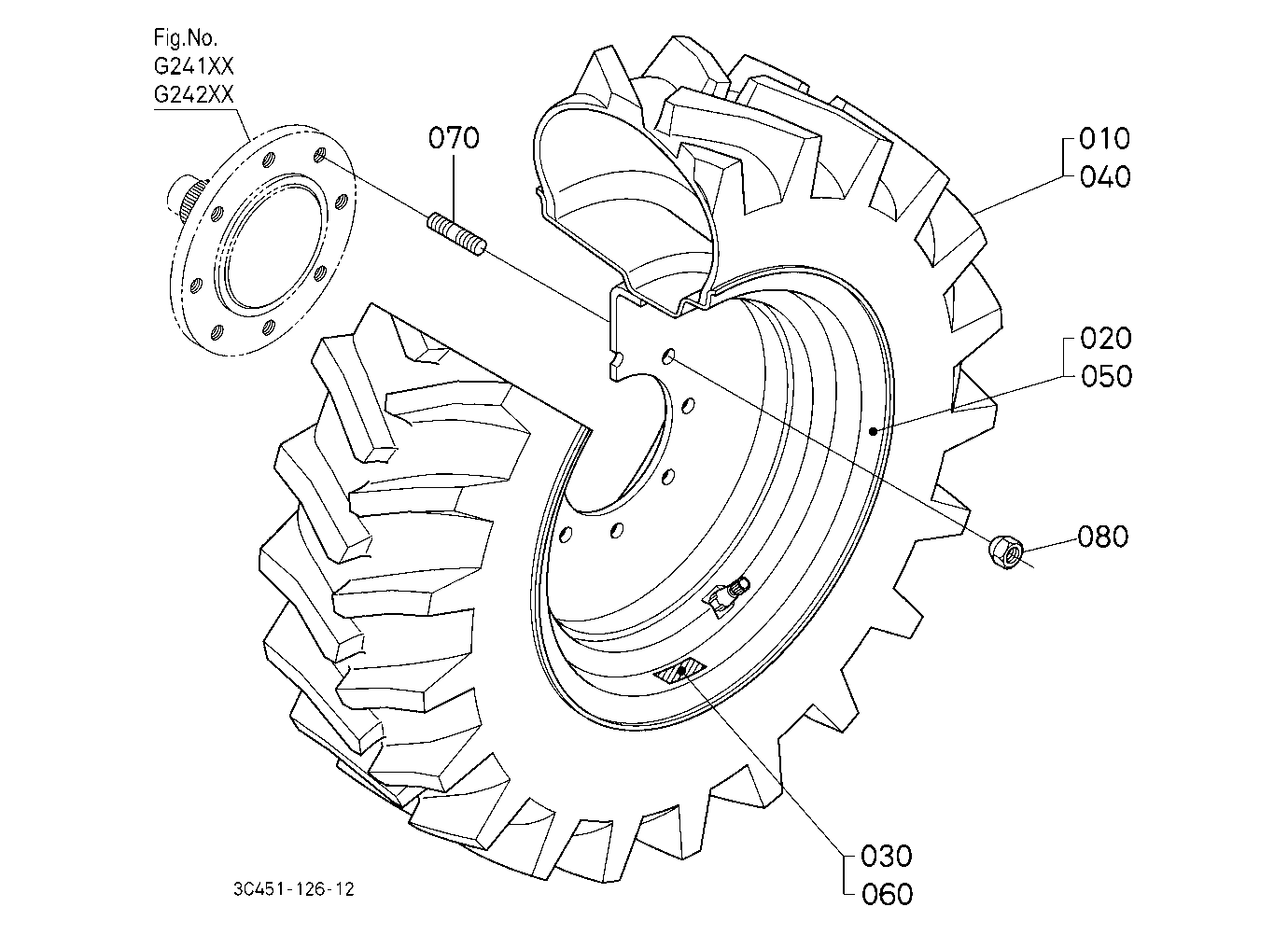 Front Wheel (280/70R18 R1)