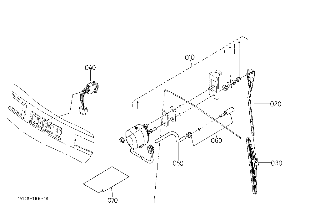 Rear Wiper Kit [Cab Type] [[A]Option]