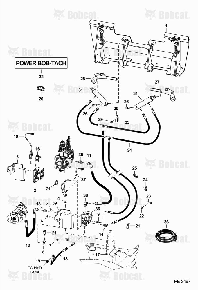 Power BOB-TACH (Hydraulic) A0W111616 - A0W116219