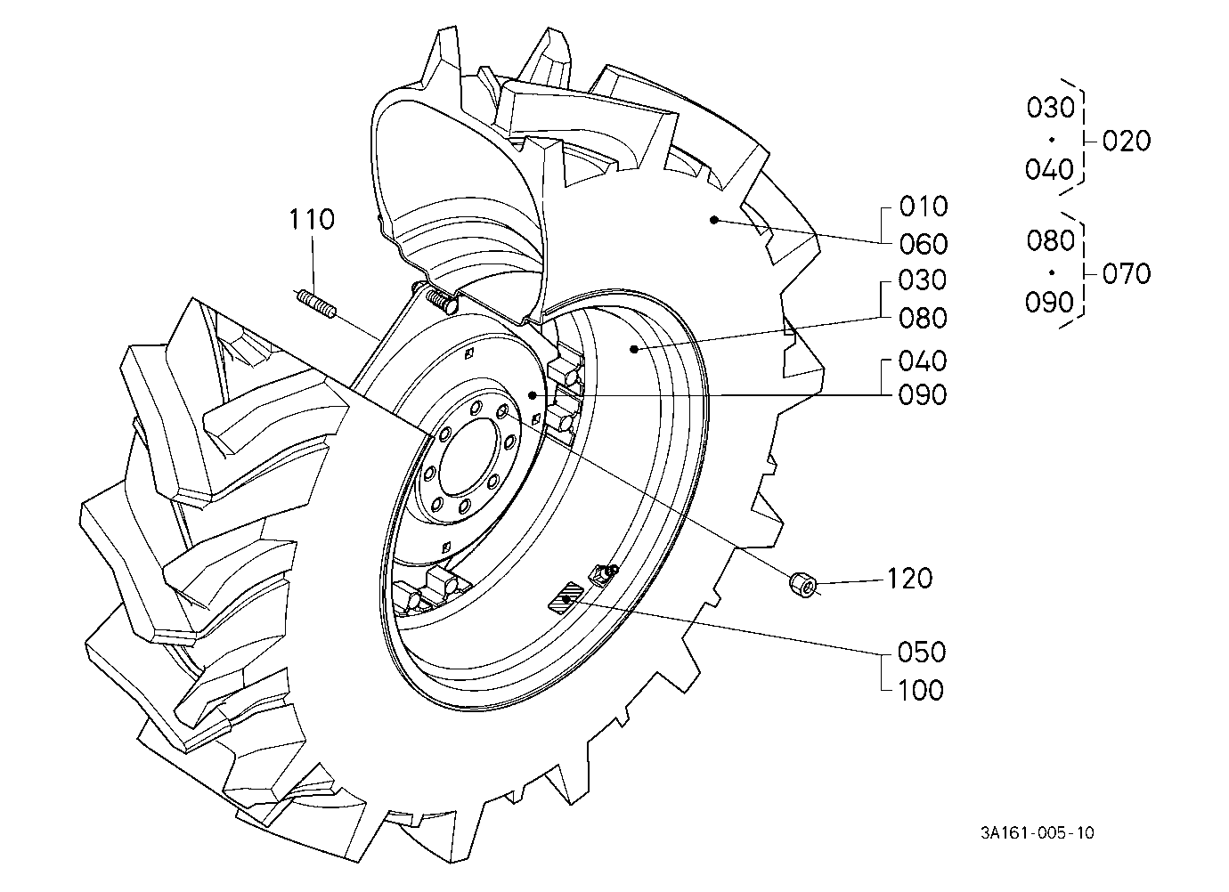Rear Wheel (18.4R30)