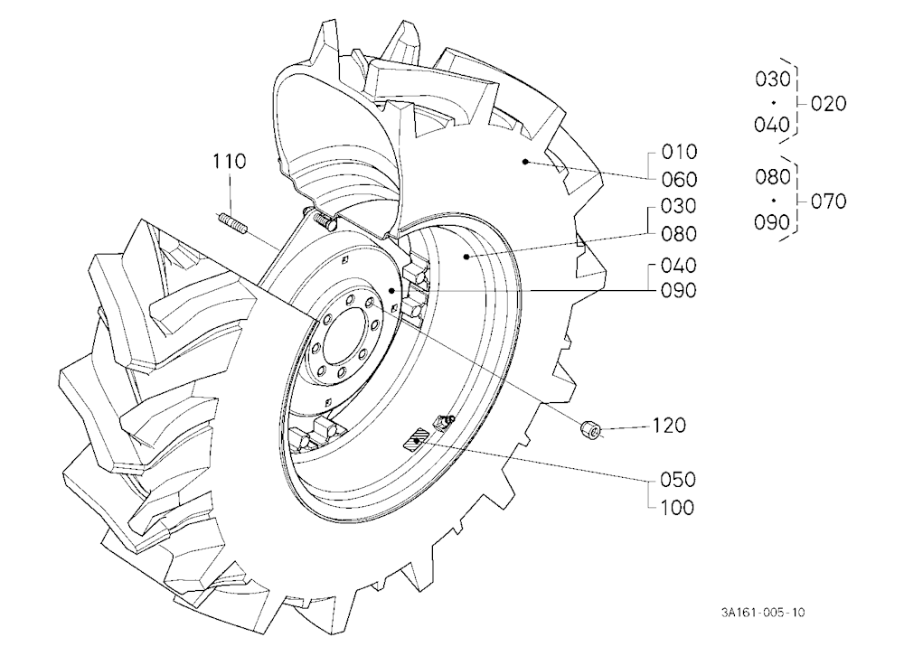 Rear Wheel (18.4R30)