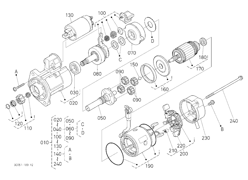 Starter [Component Parts] [Old](Not For Reman Unit