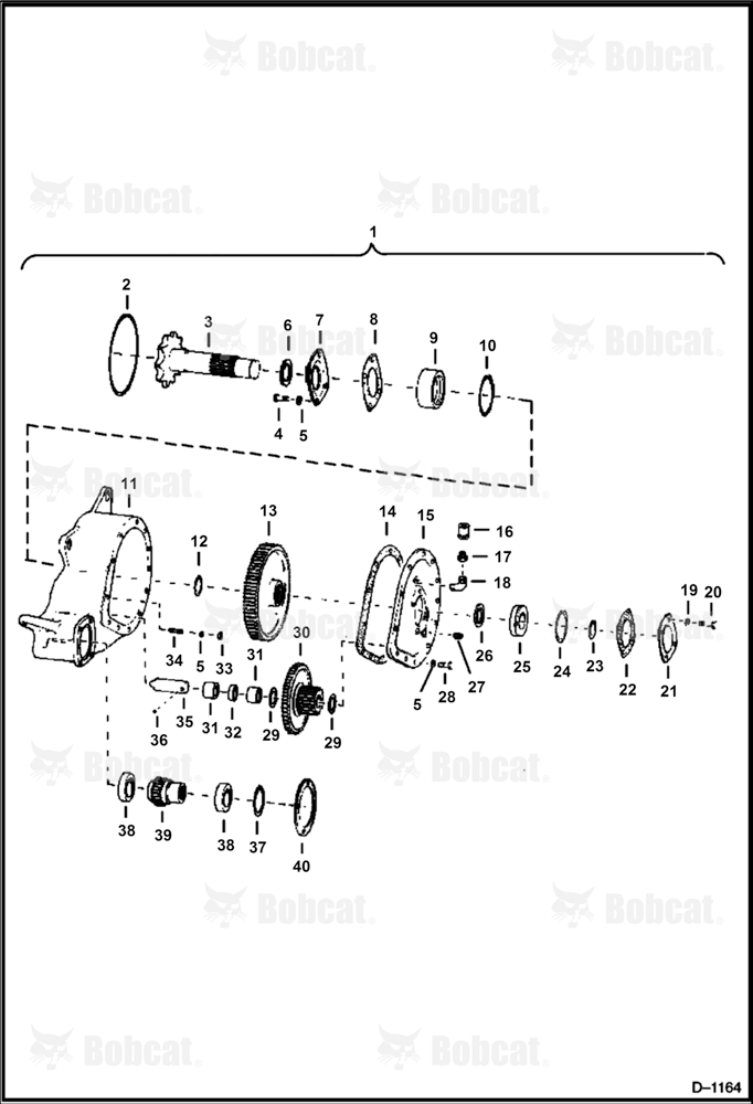 Reduction Gearcase (Without Brakes)