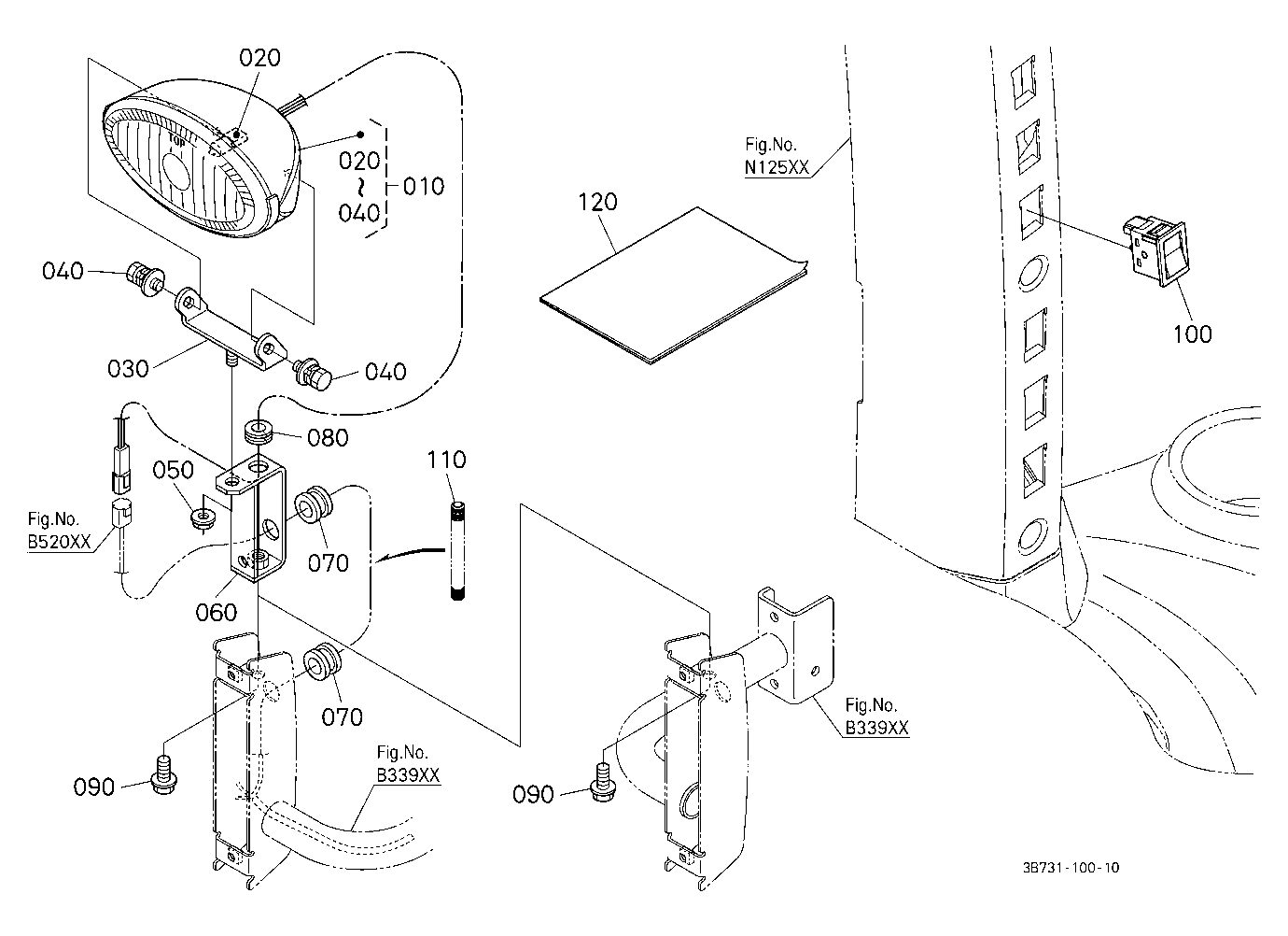 Working Light Kit (W/G No.M7366) [Option]