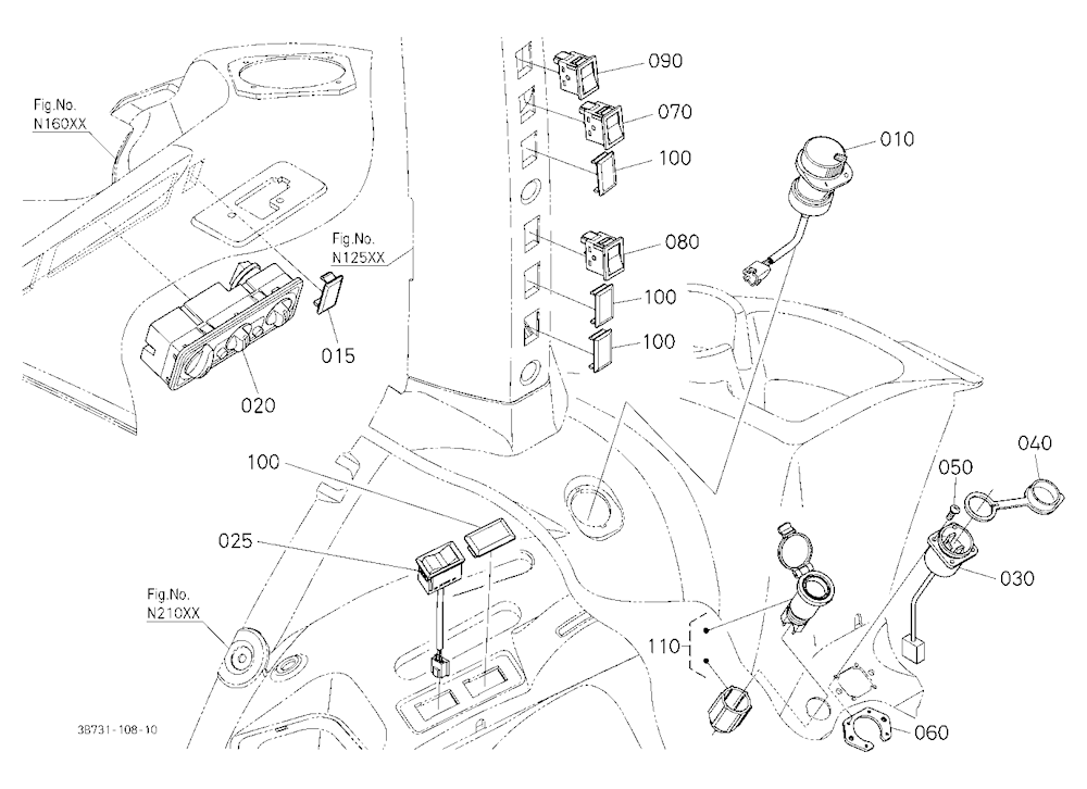 Switch (Fender Cover/Inner Roof)