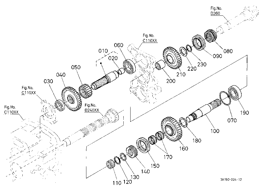 Range Gear Shaft [A]
