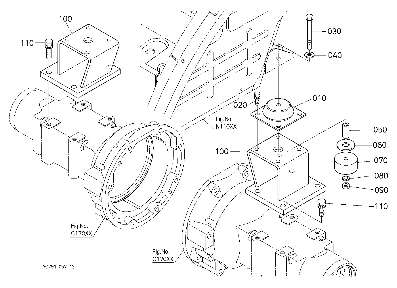 Cab Bracket Rear