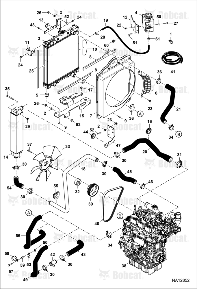 Engine & Attaching Parts (Radiator Water & Air Exchanger)