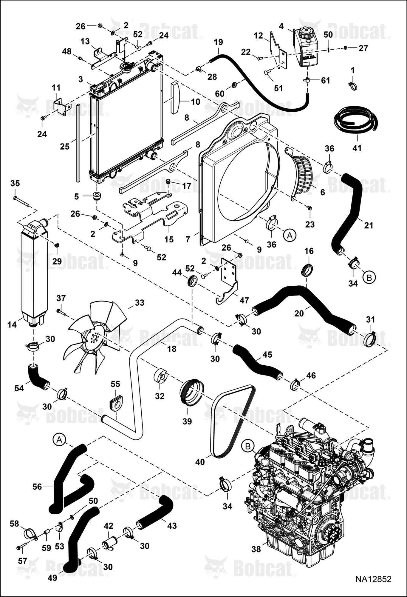 Engine & Attaching Parts (Radiator Water & Air Exchanger)