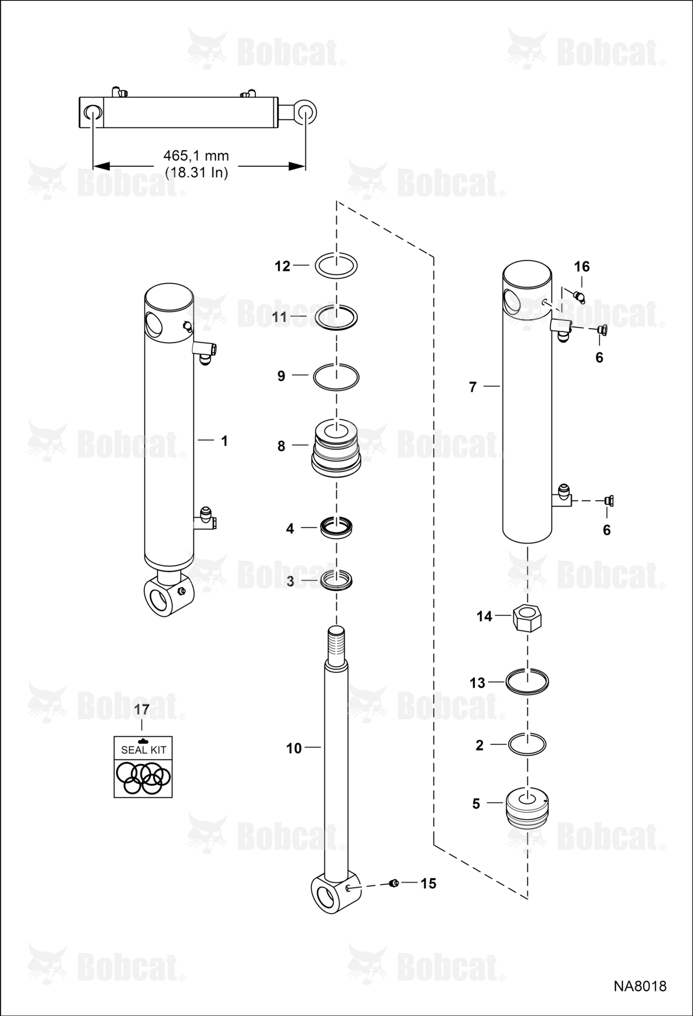 Boom Swing Cylinder