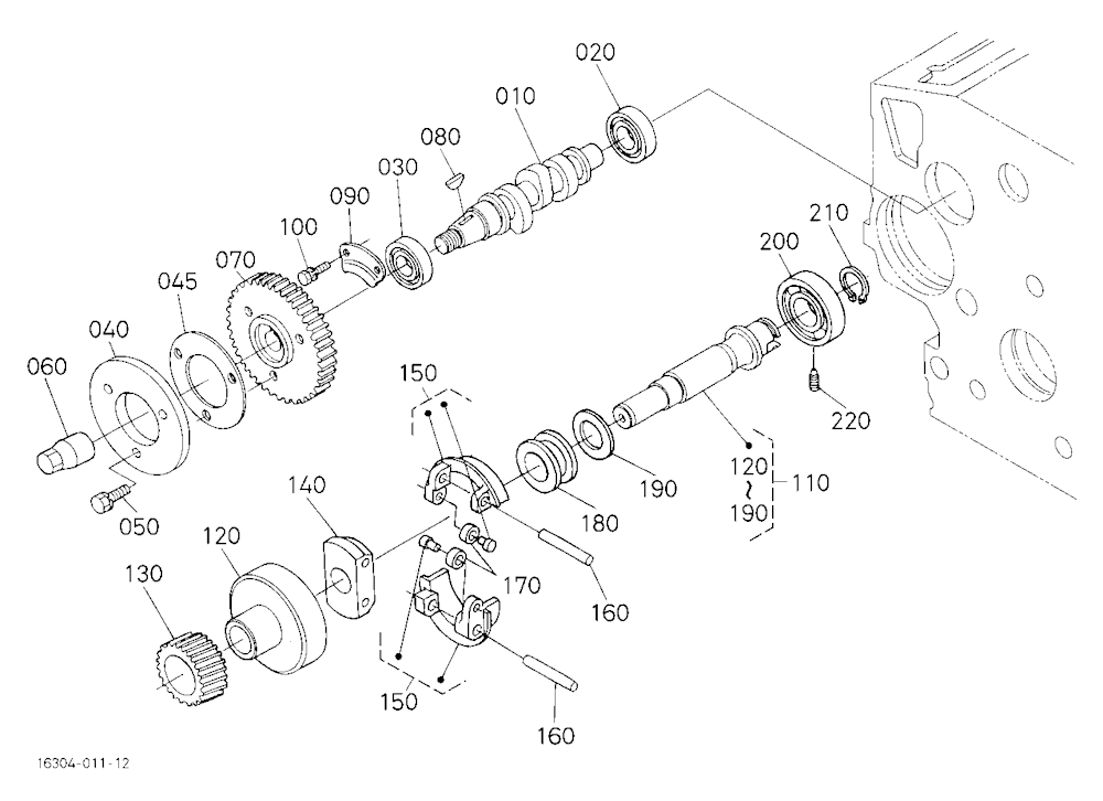 Fuel Camshaft And Governor Shaft