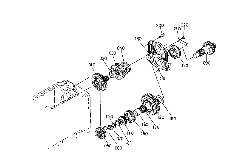 Hi-Lo Shift Gear Shaft