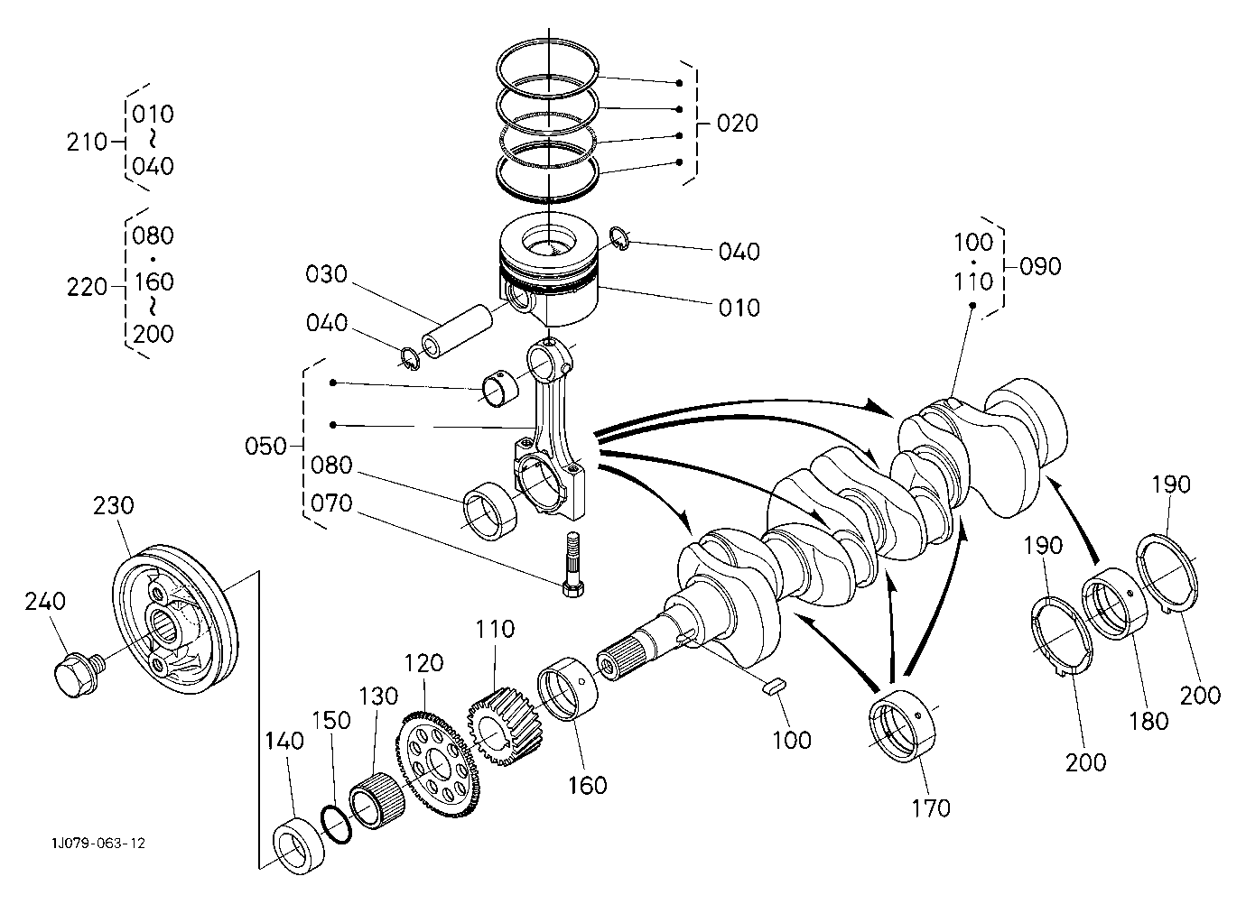 Piston And Crankshaft
