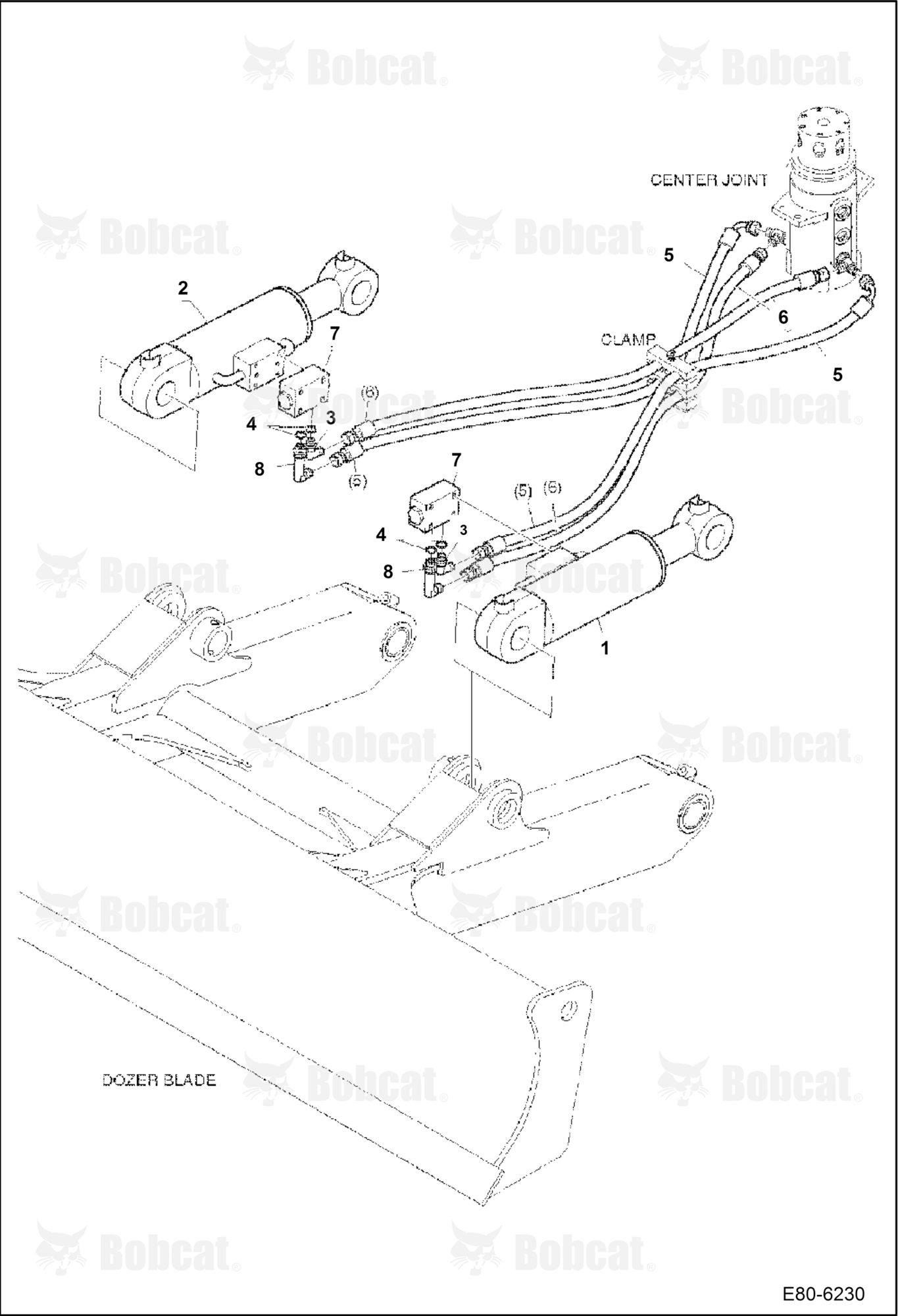 Hydraulic Circuitry (Lower) (Blade W/Lock Valve)