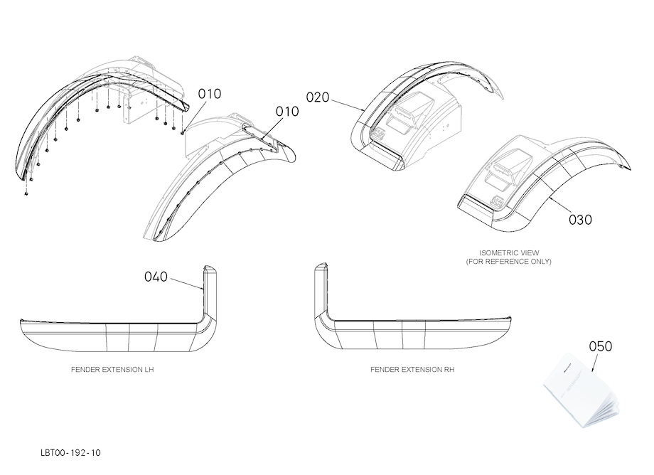 Dia Kit - Rear Fender Extensions