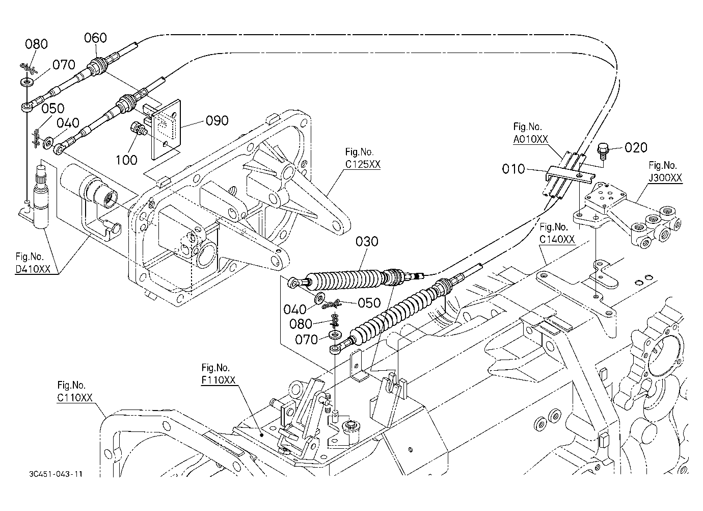 Main Gear Shift Cable