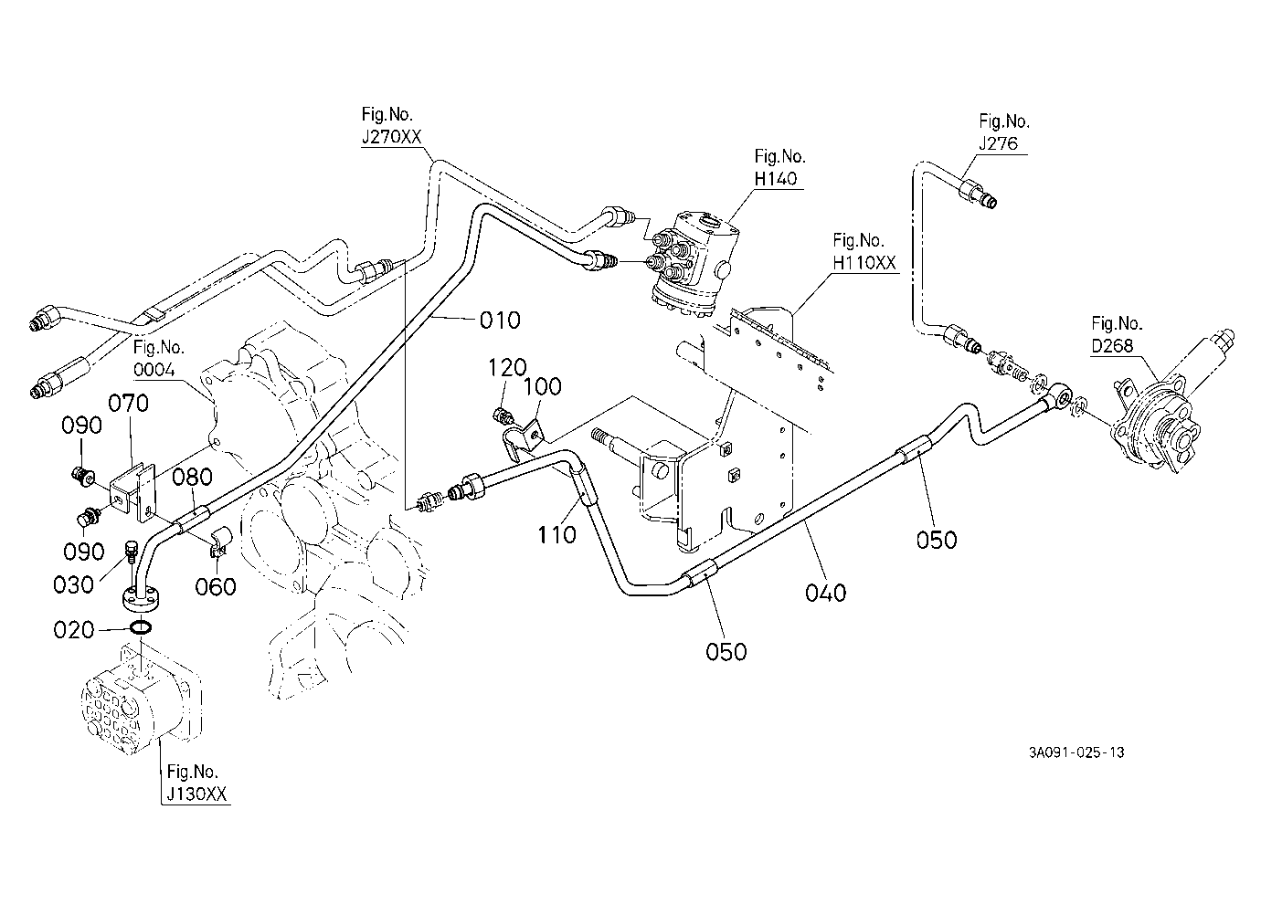 Hydraulic Oil Line (Steering/Pto)