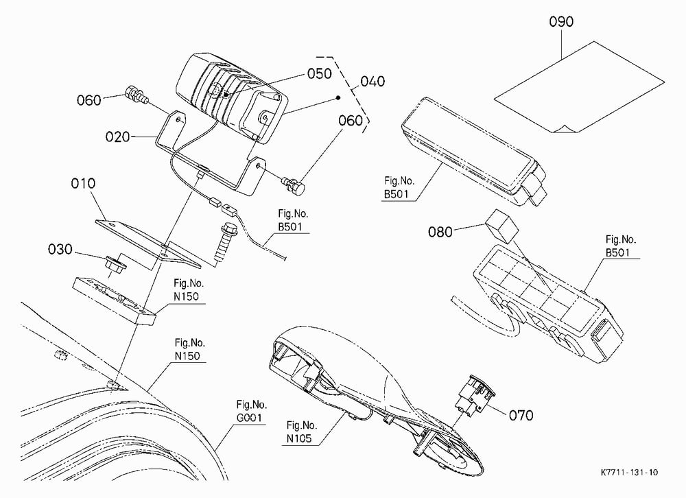 WORK LIGHT KIT (REAR) (W/G No.V4283) [OPTION]