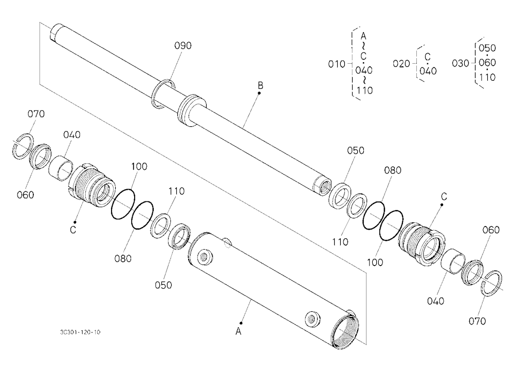 Steering Cylinder [Component Parts] [New]