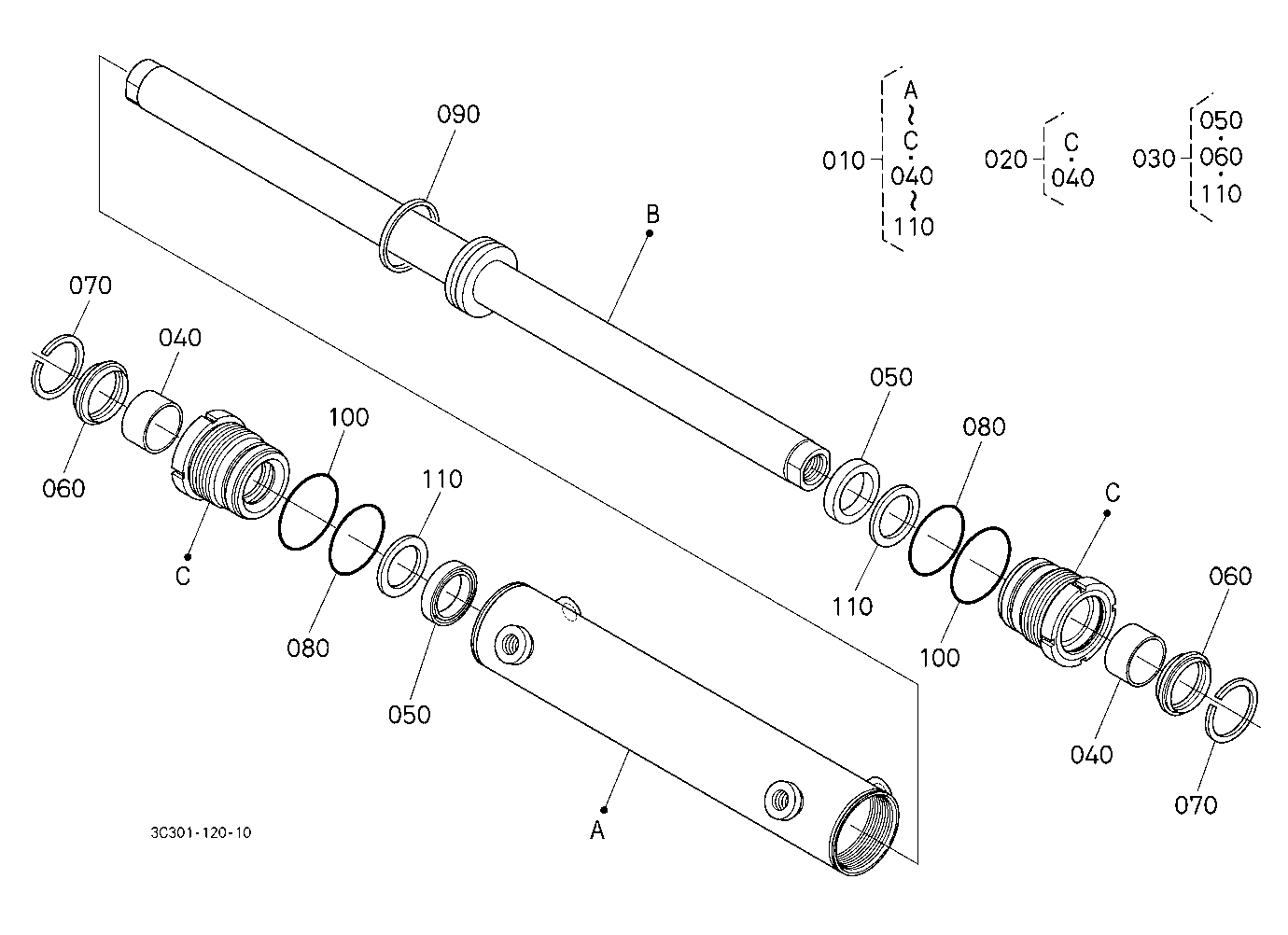 Steering Cylinder [Component Parts] [New]