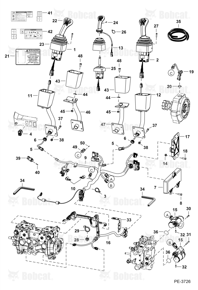 Controls Electrical (Selectable Joystick Controls) A5GK11001 - A5GK19999, A5GL11001 - A5GL19999