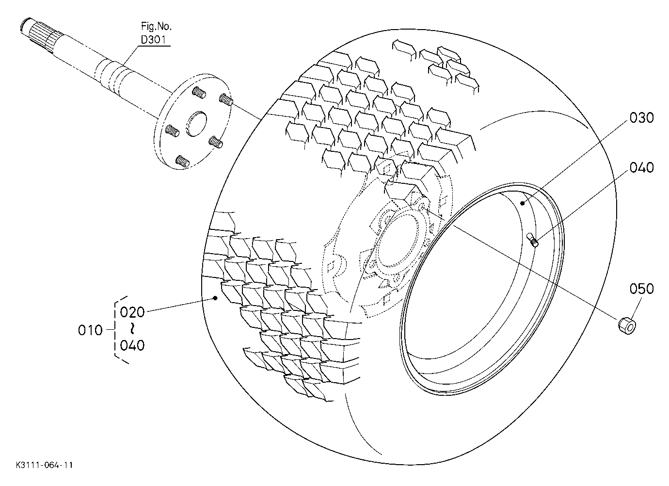 Rear Wheel (24*12.00-12)