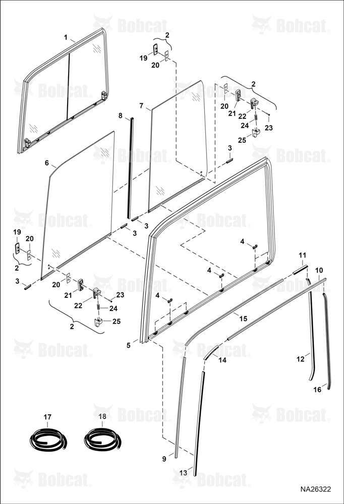 Operator CAB (RH Window Assembly)