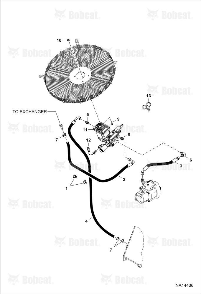 Hydraulic Circuitry (Fan Motor) (Reversible)