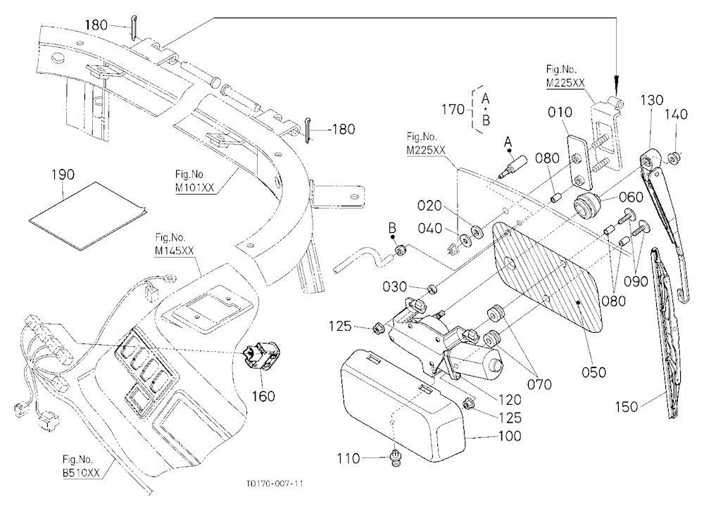 Rear Wiper Kit (W/G No.L8334) [A] [Option]
