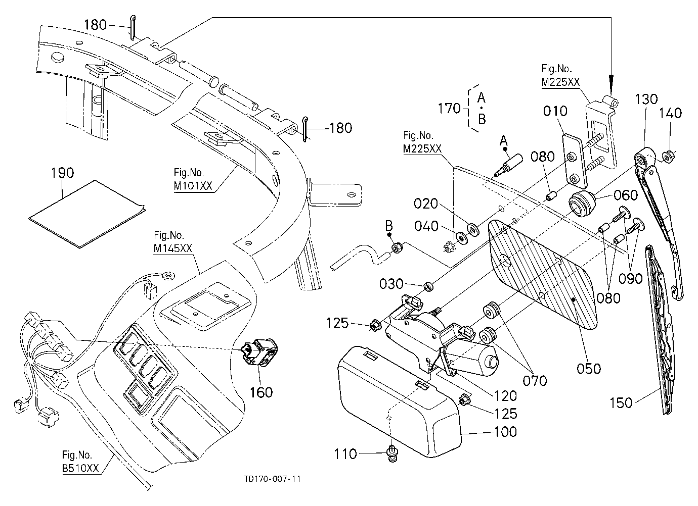 Rear Wiper Kit (W/G No.L8334) [A] [Option]
