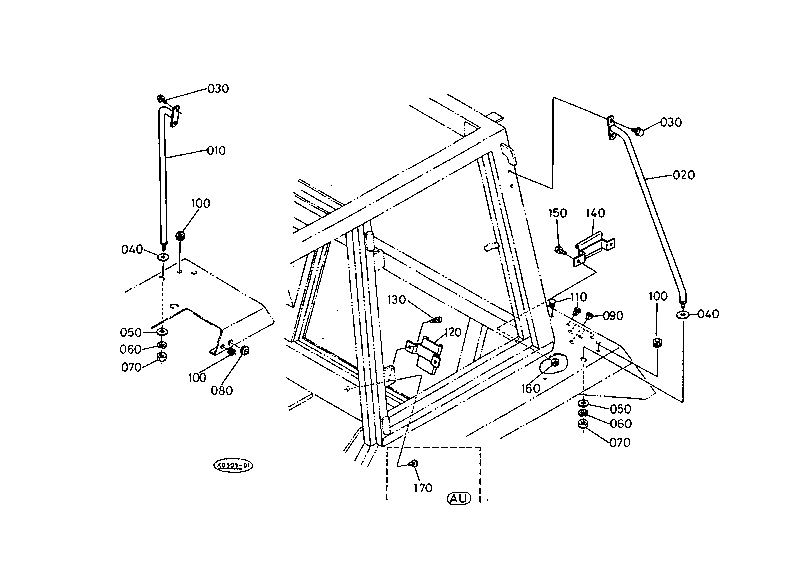 Handrail And Smv Holder With Cab
