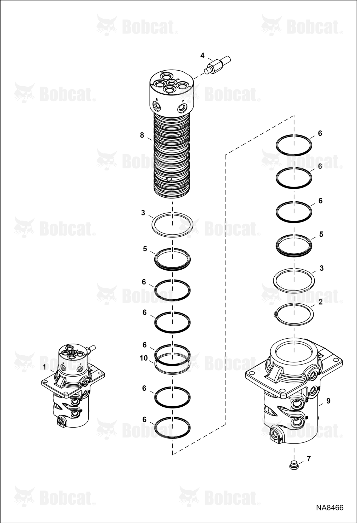 Swivel ASSY (W/O Angle Blade)  AJ1811001 - AJ1812618