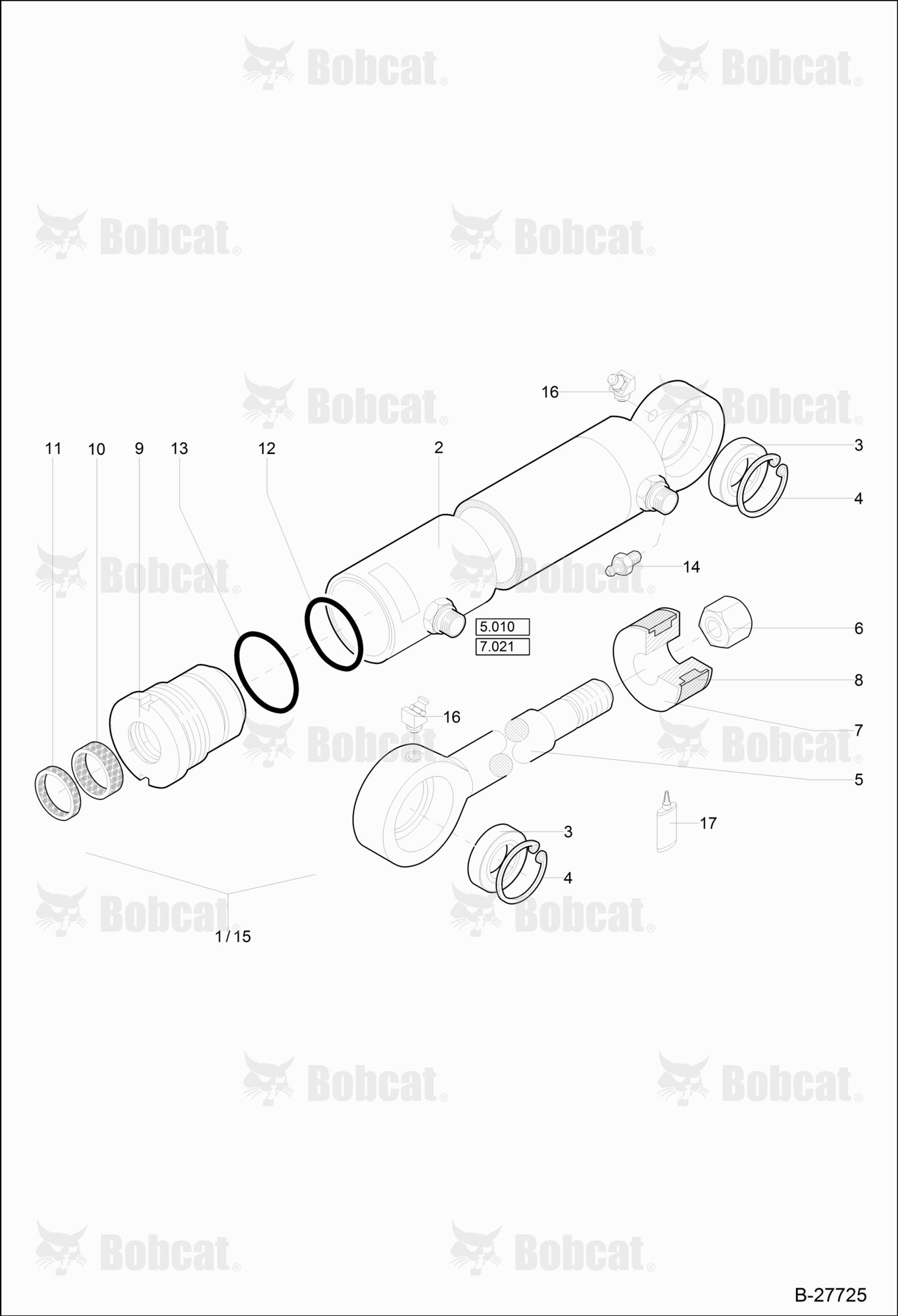 Hydraulic Cylinder - 4 IN 1 Shovel