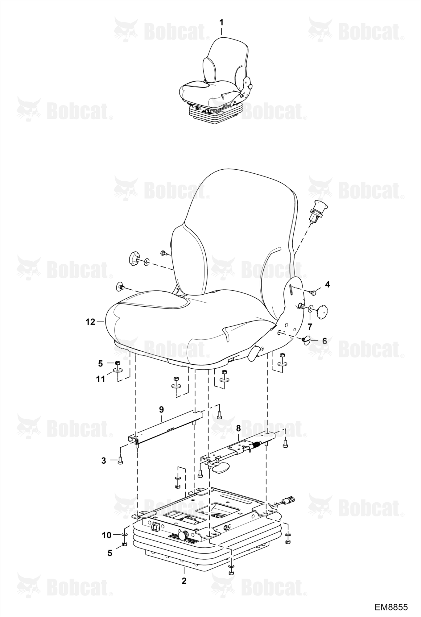 Seats (Air Suspension) (W/O Operator Sensor)