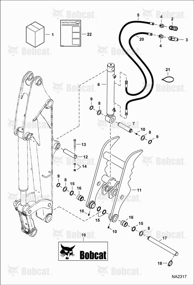 Clamp (Kit) (W/O X-Change)  AFM100101 & Above